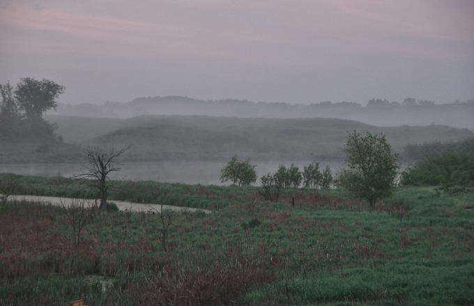sunrise over Pond View Drive, Lonsdale